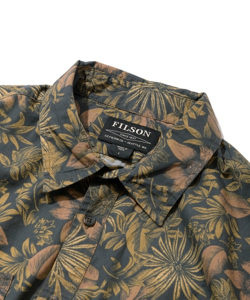 JACK & MARIE（ジャックアンドマリー）の「FILSON　#89134 ウォッシュドS/Sフェザークロスシャツ 80444511001（シャツ/ブラウス・メンズ・ブラウン系その他/ブルー系その他・M/L）」の6枚目の写真