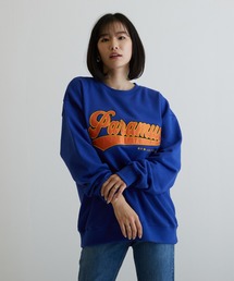 【CHICHI】PARAMUS LOGO / パラマス ロゴ 配色刺繍 クルーネック スウェット