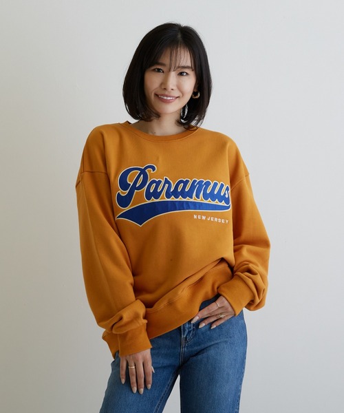 VIBGYOR(ヴィブジョー)の「【CHICHI】PARAMUS LOGO / パラマス ロゴ 配色刺繍 クルーネック スウェット(スウェット・レディース・イエロー/ブルー/グレー系その他・FREE)」の8枚目の写真