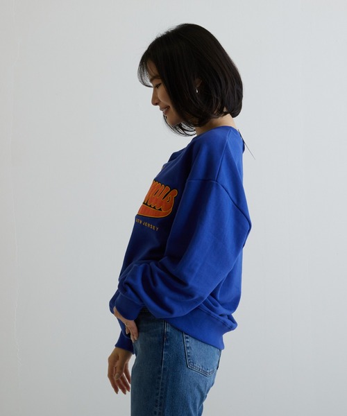 VIBGYOR(ヴィブジョー)の「【CHICHI】PARAMUS LOGO / パラマス ロゴ 配色刺繍 クルーネック スウェット(スウェット・レディース・イエロー/ブルー/グレー系その他・FREE)」の9枚目の写真
