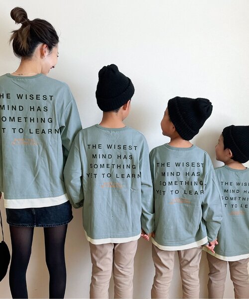 BREEZE by saori(ブリーズバイサオリ)の「/WEB限定 レイヤードTシャツ 【BREEZE by saori】(Tシャツ/カットソー・キッズ・ブラック/パープル/サックスブルー/オレンジ/イエロー・140/150/110/100/120/90/130)」の1枚目の写真