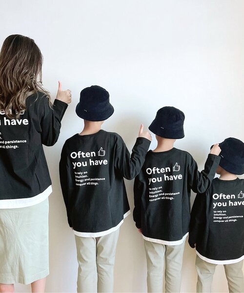 BREEZE by saori(ブリーズバイサオリ)の「/WEB限定 レイヤードTシャツ 【BREEZE by saori】(Tシャツ/カットソー・キッズ・ブラック/パープル/サックスブルー/オレンジ/イエロー・140/150/110/100/120/90/130)」の3枚目の写真