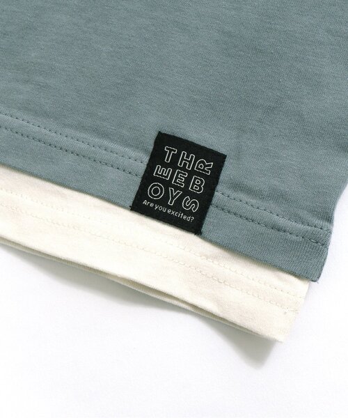 BREEZE by saori(ブリーズバイサオリ)の「/WEB限定 レイヤードTシャツ 【BREEZE by saori】(Tシャツ/カットソー・キッズ・ブラック/パープル/サックスブルー/オレンジ/イエロー・140/150/110/100/120/90/130)」の8枚目の写真