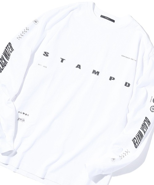 STAMPD(スタンプド)の「STAMPD/スタンプド Water Relaxed LS Tee フロントロゴ ロングスリーブTシャツ(Tシャツ/カットソー・メンズ・ホワイト/ブラック・L/M/XL)」の16枚目の写真