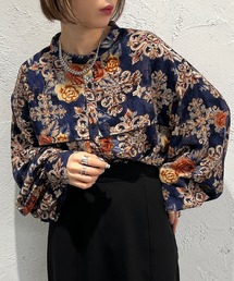 柄バンドカラーシャツ【ZOZOTOWN限定アイテム】