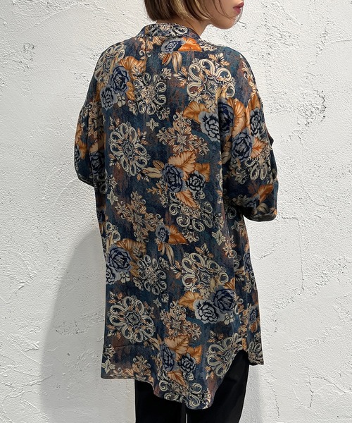 apres jour mignon（アプレジュールミニョン）の「柄バンドカラーシャツ【ZOZOTOWN限定アイテム】（シャツ/ブラウス・レディース・グリーン系その他/ブラウン系その他/ブルー系その他・X-LARGE/フリー）」の15枚目の写真