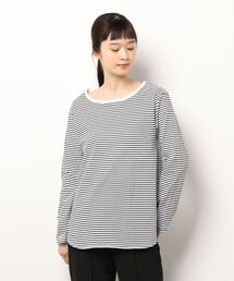 Samansa Mos2 | 裾ラウンドカットソー(Tシャツ/カットソー)