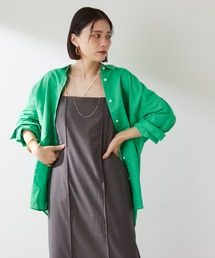 Omekashi | リネンオーバーシャツ(シャツ/ブラウス)