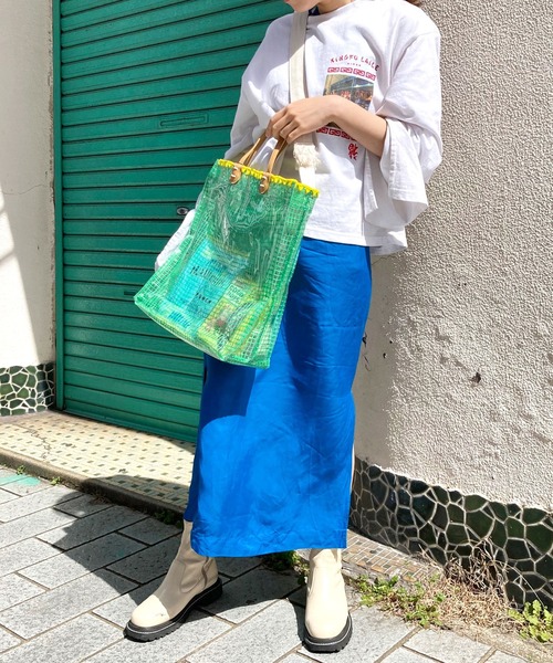 ACCOMMODE（アコモデ）の「パンチトートバッグ（トートバッグ・レディース・ブルー/ベージュ/グリーン/ホワイト・FREE）」の16枚目の写真