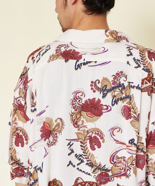 チャイハネ（チャイハネ）の「【チャイハネ】クレアロMEN'S開襟シャツ（シャツ/ブラウス・メンズ・ホワイト/ブラック/オレンジ/マルチ・FREE）」の9枚目の写真