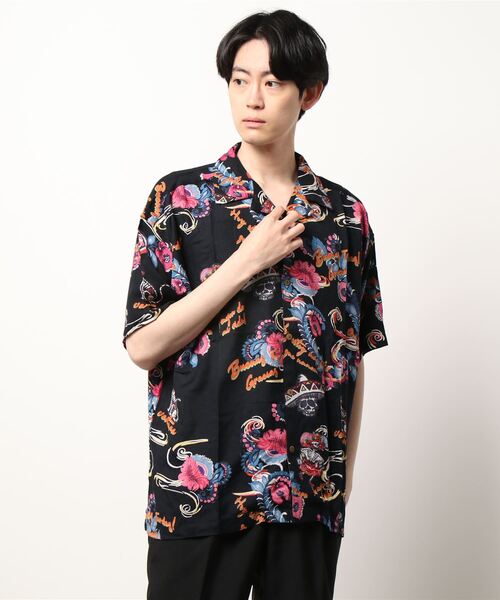 チャイハネ（チャイハネ）の「【チャイハネ】クレアロMEN'S開襟シャツ（シャツ/ブラウス・メンズ・ホワイト/ブラック/オレンジ/マルチ・FREE）」の13枚目の写真