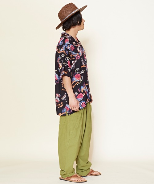 チャイハネ（チャイハネ）の「【チャイハネ】クレアロMEN'S開襟シャツ（シャツ/ブラウス・メンズ・ホワイト/ブラック/オレンジ/マルチ・FREE）」の15枚目の写真