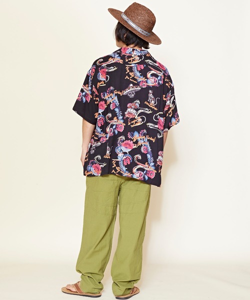 チャイハネ（チャイハネ）の「【チャイハネ】クレアロMEN'S開襟シャツ（シャツ/ブラウス・メンズ・ホワイト/ブラック/オレンジ/マルチ・FREE）」の16枚目の写真