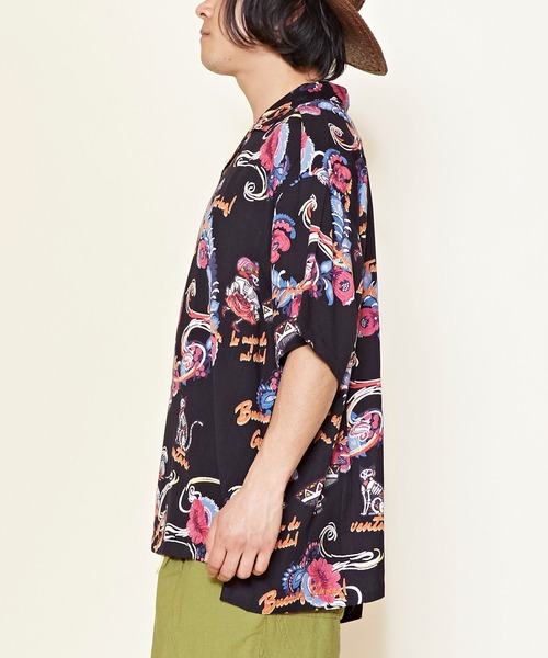 チャイハネ（チャイハネ）の「【チャイハネ】クレアロMEN'S開襟シャツ（シャツ/ブラウス・メンズ・ホワイト/ブラック/オレンジ/マルチ・FREE）」の17枚目の写真