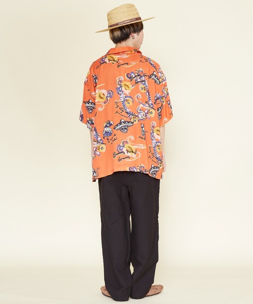 チャイハネ（チャイハネ）の「【チャイハネ】クレアロMEN'S開襟シャツ（シャツ/ブラウス・メンズ・ホワイト/ブラック/オレンジ/マルチ・FREE）」の21枚目の写真