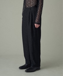 LACE BONDING TAPERED PANTS