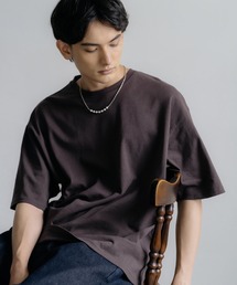 オーバーサイズ USAコットン 無地 クルーネック半袖ビッグTシャツ