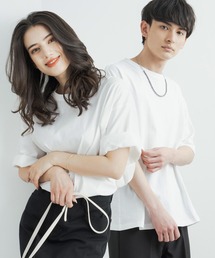 Rocky Monroe | オーバーサイズ USAコットン 無地 クルーネック半袖ビッグTシャツ(Tシャツ/カットソー)