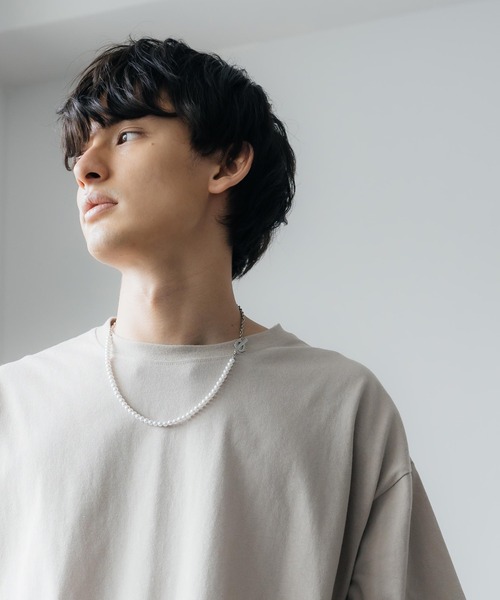 Rocky Monroe(ロッキーモンロー)の「オーバーサイズ USAコットン 無地 クルーネック半袖ビッグTシャツ(Tシャツ/カットソー・メンズ・ホワイト/ライトグレー/ブラック/ベージュ/パープル/ブラウン/ピンク/イエロー/ブルー/グリーン/チャコール・M/L/XL)」の22枚目の写真