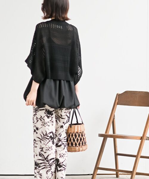 定価4.8万★ELISA★Harrodsハロッズ★フリルニットボレロカーディガン ハート透かし編みニットボレロ(506097074)｜阪急百貨店公式通販