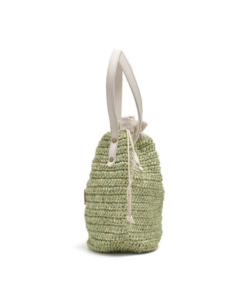 CLEDRAN(クレドラン)の「CL3385 SOFT PURSE BASKET ラフィア巾着型 バスケット(かごバッグ・レディース・ブラック/グリーン/ナチュラル・FREE)」の5枚目の写真