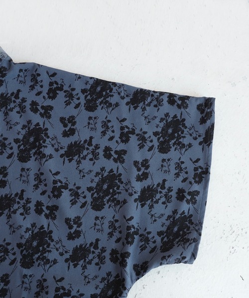 antiqua（アンティカ）の「花柄ティアードワンピース（ワンピース・レディース・ブラック/ネイビー・FREE）」の9枚目の写真