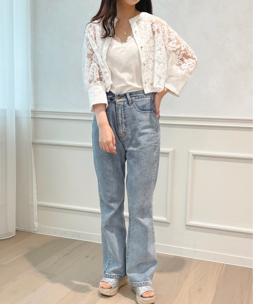 apres jour(アプレジュール)の「チュールレースブラウス【ZOZOTOWN限定アイテム】(シャツ/ブラウス・レディース・アイボリー/オフホワイト・X-LARGE/フリー)」の11枚目の写真