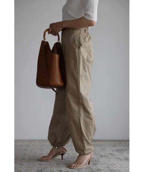 Bonjour Sagan（ボンジュールサガン）の「トレートべイカーパンツ（その他パンツ・レディース・ベージュ/オフホワイト・FREE）」の12枚目の写真