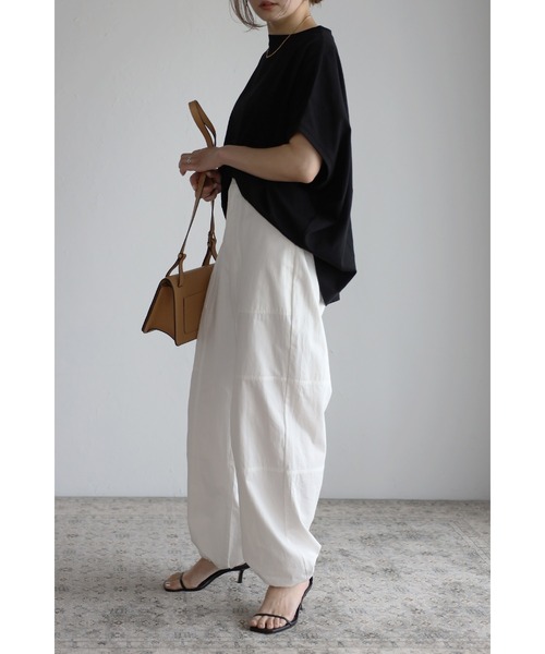 Bonjour Sagan（ボンジュールサガン）の「トレートべイカーパンツ（その他パンツ・レディース・ベージュ/オフホワイト・FREE）」の4枚目の写真