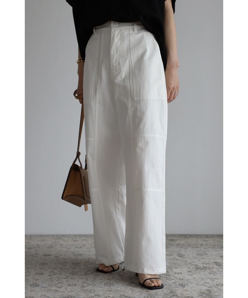 Bonjour Sagan（ボンジュールサガン）の「トレートべイカーパンツ（その他パンツ・レディース・ベージュ/オフホワイト・FREE）」の22枚目の写真