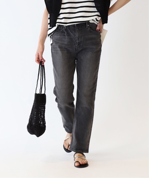 JOURNAL STANDARD relume(ジャーナルスタンダード レリューム)の「《追加2》ストレッチデニムテーパード(デニムパンツ・レディース・ブラック/グレー/ブルー・40/38/36/34)」の3枚目の写真