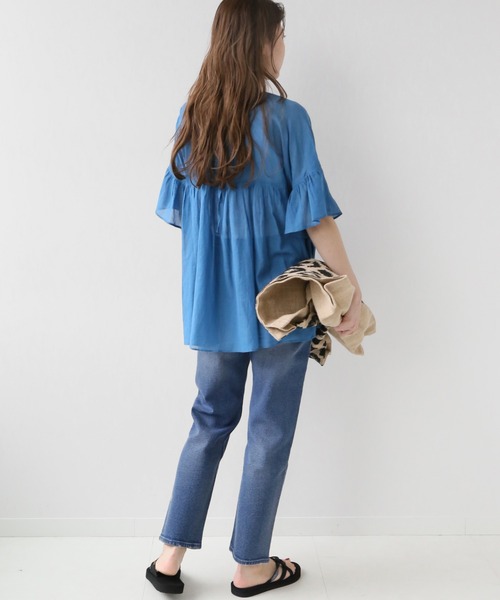 JOURNAL STANDARD relume(ジャーナルスタンダード レリューム)の「《追加2》ストレッチデニムテーパード(デニムパンツ・レディース・ブラック/グレー/ブルー・40/38/36/34)」の6枚目の写真