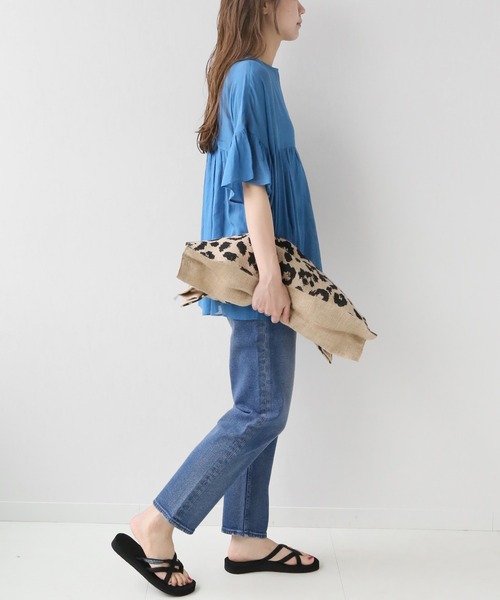 JOURNAL STANDARD relume(ジャーナルスタンダード レリューム)の「《追加2》ストレッチデニムテーパード(デニムパンツ・レディース・ブラック/グレー/ブルー・40/38/36/34)」の5枚目の写真