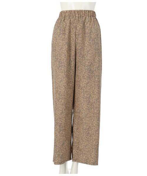 ANAP（アナップ）の「アニマルニュアンス柄ワイドパンツ（その他パンツ・レディース・ブラウン/ライトベージュ・FREE）」の8枚目の写真