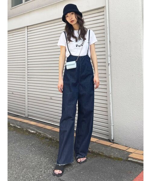 EMODA(エモダ)の「ショートボックスロゴTシャツ(Tシャツ/カットソー・レディース・ブラック/ホワイト/ブルー/ブラウン・FREE)」の12枚目の写真