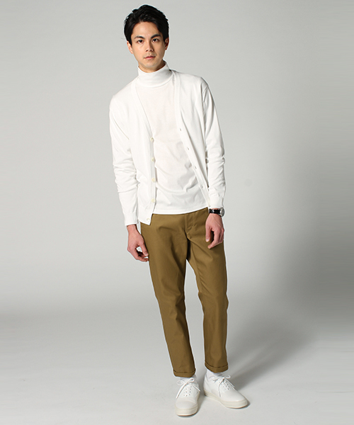 EDIFICE(エディフィス)の「◇16GG Vカーディガン(カーディガン/ボレロ・メンズ・グリーン/イエロー/ホワイト/ネイビー/ピンク・44/48/46)」の19枚目の写真