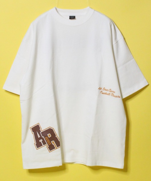 AVIREX（アヴィレックス）の「【WEB&DEPOT限定】フットボール アンド バーシティ ロゴ Tシャツ / FOOTBALL & VARSITY LOGO T-SHIRT / アヴィレックス / AVIREX（Tシャツ/カットソー・メンズ・ホワイト/ブラック/パープル/イエロー/ブルーグレー・MEDIUM/LARGE/X-LARGE/XX-LARGE）」の10枚目の写真