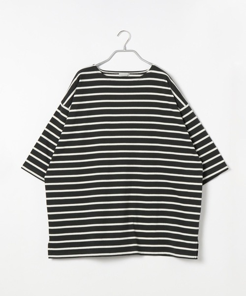 LOWRYS FARM(ローリーズファーム)の「オーバーバスクボーダーTシャツ 294725(Tシャツ/カットソー・メンズ・ブラック/ブラウン/グリーン/その他・MEDIUM/LARGE)」の20枚目の写真