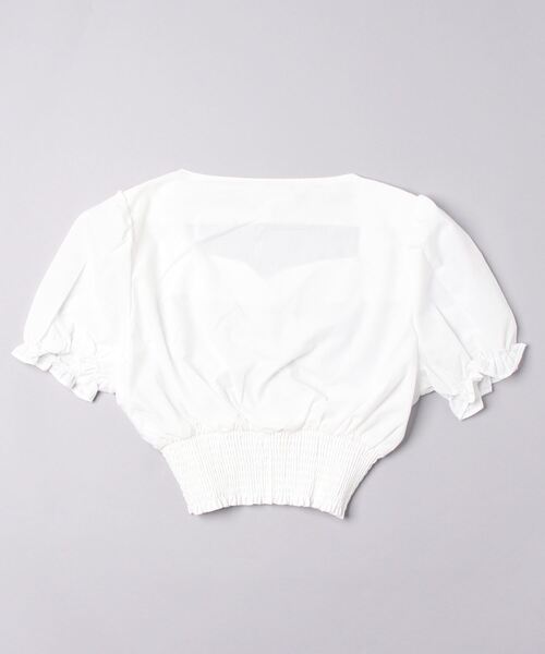 WEGO（ウィゴー）の「WEGO/ウエストシャーリングブラウス（シャツ/ブラウス・レディース・ホワイト・FREE）」の5枚目の写真