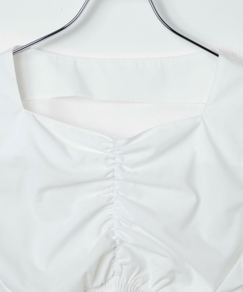 WEGO（ウィゴー）の「WEGO/ウエストシャーリングブラウス（シャツ/ブラウス・レディース・ホワイト・FREE）」の8枚目の写真