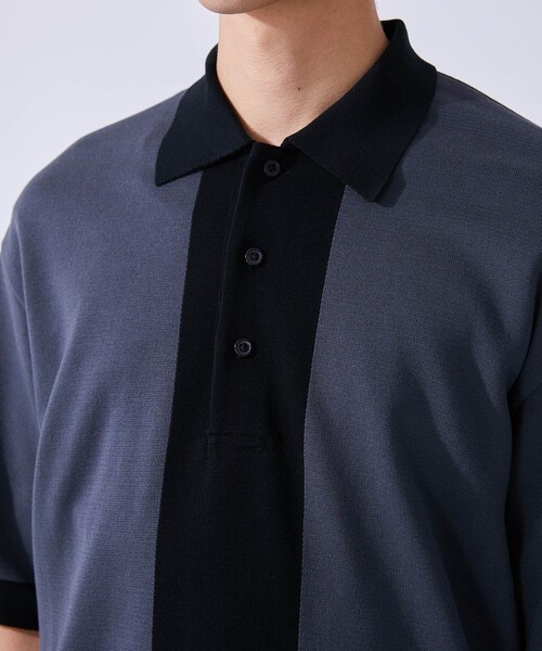 UNITED TOKYO（ユナイテッドトウキョウ）の「バイカラーニットPOLO（ニット/セーター・メンズ・グレー/グリーン・2/1）」の16枚目の写真