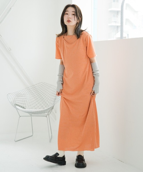 Kastane（カスタネ）の「【新色追加】リブカラバリアームウォーマー（アームカバー・レディース・アイボリー/ピンク/ライトグレー/グリーン/ブルー/ピンク系その他/ネイビー/サックスブルー・FREE）」の11枚目の写真