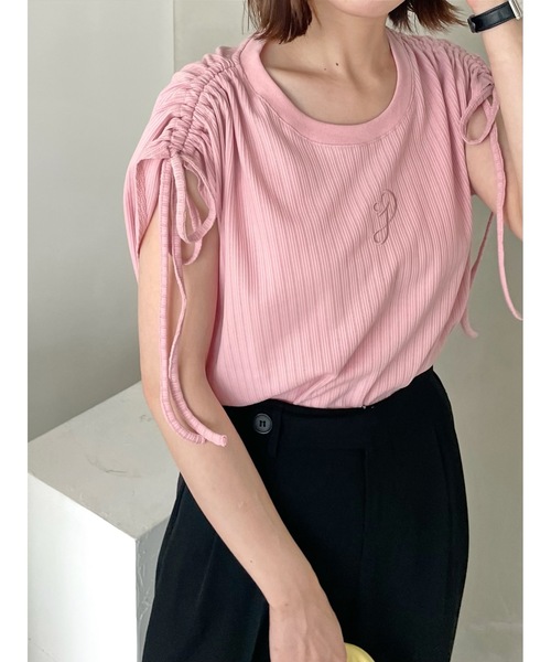 【新品タグ付】jumelle ストライプシアーシャツ　ピンク　ジュメロ トップス,SHIRT/BLOUSE | JUMELLE