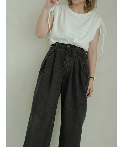 JUMELLE(ジュメロ)の「刺繍ロゴトップス(Tシャツ/カットソー・レディース・ホワイト/ピンク/イエロー・FREE)」の20枚目の写真