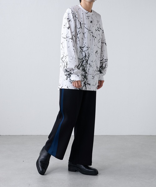 Lui's(ルイス)の「【Neucon / ニューコン】 ワイド トラックパンツ(スウェットパンツ・メンズ・ブラック/ブラウン・1/2)」の22枚目の写真