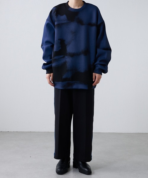 Lui's(ルイス)の「【Neucon / ニューコン】 ワイド トラックパンツ(スウェットパンツ・メンズ・ブラック/ブラウン・1/2)」の19枚目の写真