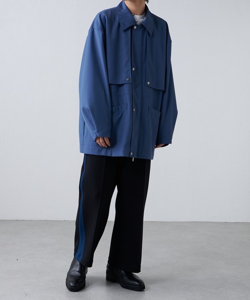 Lui's(ルイス)の「【Neucon / ニューコン】 ワイド トラックパンツ(スウェットパンツ・メンズ・ブラック/ブラウン・1/2)」の4枚目の写真