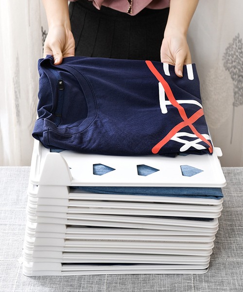 aimoha（アイモハ）の「折たたみボード　積み重ね衣類収納（収納グッズ・レディース・ホワイト・MEDIUM/LARGE/X-LARGE）」の15枚目の写真