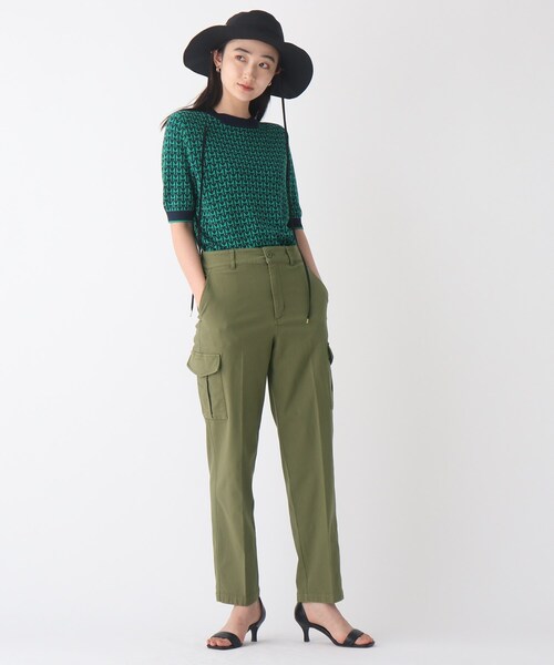 OPAQUE.CLIP(オペークドットクリップ)の「◆オーガニックコットン302 カーゴパンツ【WEB限定サイズ】(その他パンツ・レディース・カーキ/サンドベージュ/ブラック・40/36/42/38)」の5枚目の写真