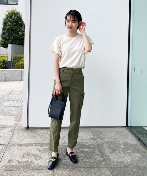 OPAQUE.CLIP(オペークドットクリップ)の「◆オーガニックコットン302 カーゴパンツ【WEB限定サイズ】(その他パンツ・レディース・カーキ/サンドベージュ/ブラック・40/36/42/38)」の8枚目の写真